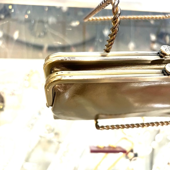 Hobo International Gold Leather Clutch Wallet - Picture 7 of 11